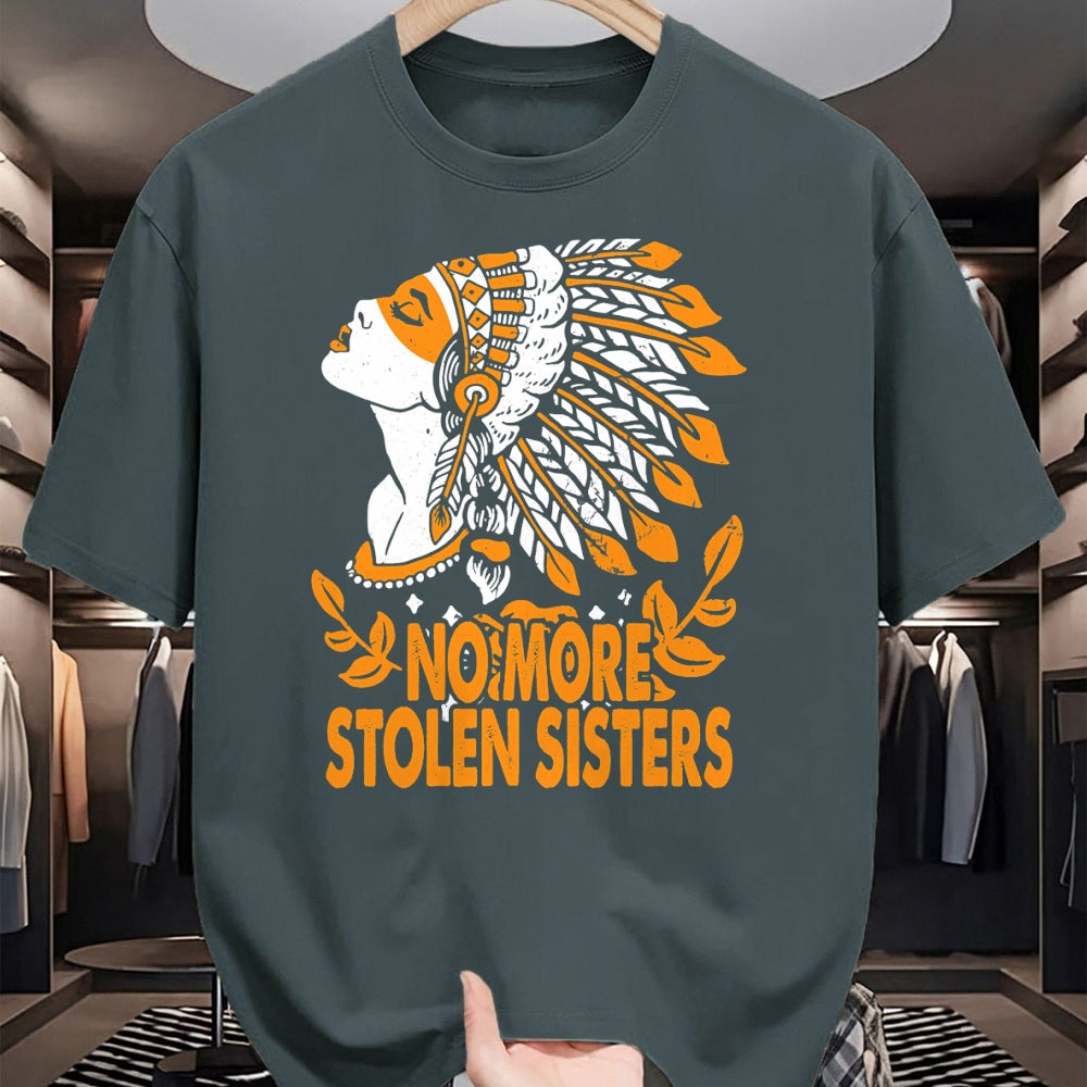 Native American T-Shirts, Vintage Native American Unisex T-Shirt/Hoodie/Sweatshirt HLT00 - Native American No More Stolen Sisters MMIW