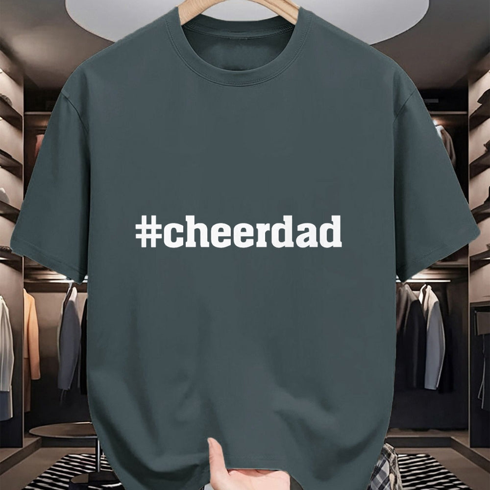 Gift for Dad Shirt, Funny Dad Unisex T-Shirt/Hoodie/Sweatshirt HLT00 – Cheerdad Hashtag Cheer Dad - Proud Father of a Cheerleader T-Shirt