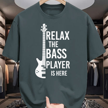 Guitar Lover Shirt, Funny Guitar UnisexT-Shirt/Hoodie/Sweatshirt HLT00 - Relax The Bass Player is here Bass Guitar T-Shirt