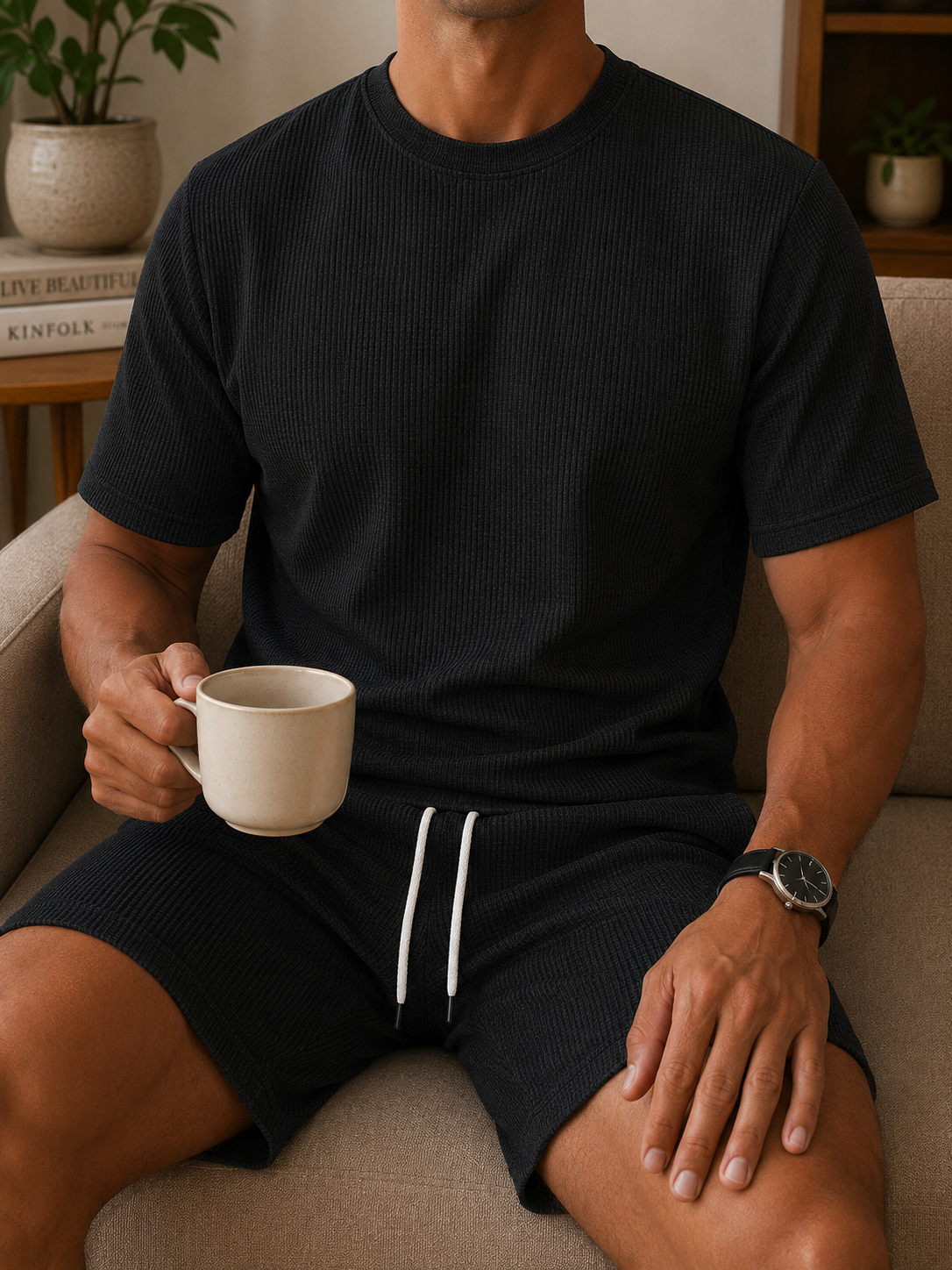 MAY - I AM A GRUMPY OLD MAN - BIRTHDAY WAFFLE CASUAL SUIT FOR MEN - NINA05 (SKU2607-235-05) | Waffle casual suit A09-739