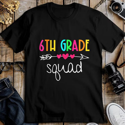 Best Student Shirt, Funny Back To School UnisexT-Shirt/Hoodie/Sweatshirt HLT00 - 6th Grade Squad Sixth Teacher Student Team Back to School T-Shirt