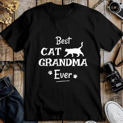 Best Grandma Shirt, Proud Grandma Unisex T-Shirt/Hoodie/Sweatshirt HLT00 - Best Cat Grandma Ever T Shirt Novelty Gift From Cat Shirt T-Shirt (1)