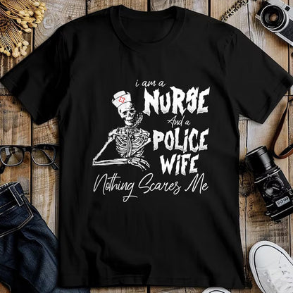Funny Nurse Shirt, Nurse Unisex T-Shirt/Hoodie/Sweatshirt HLT00 - I’m A Mom Grandma And A Retired Nurse Nothing Scares Me T-Shirt
