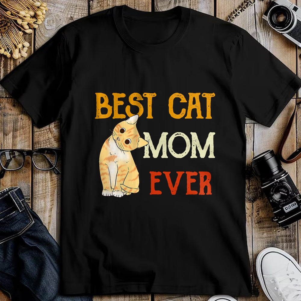 Cat Love Shirt, Funny Cat Lover Gift UnisexT-Shirt/Hoodie/Sweatshirt HLT00 - Vintage cat Best cat mom Ever Meow with My cat Funny Kitty T-Shirt (1)
