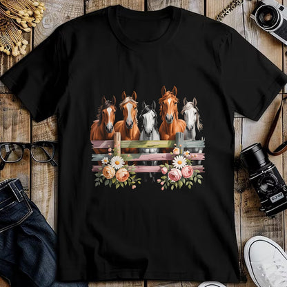 Best Horse Lover Shirt , Funny Horse UnisexT-Shirt/Hoodie/Sweatshirt HLT00 - Wild Floral Horses For Men Women Kids Horse Lover T-Shirt