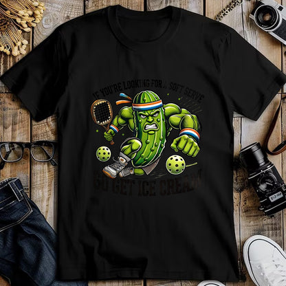Funny Pickleball Shirt, Pickleball Lover Unisex T-Shirt/Hoodie/Sweatshirt HLT00 - Funny Pickleball Lover Pun with a Pickle Playing Pickle Ball T-Shirt