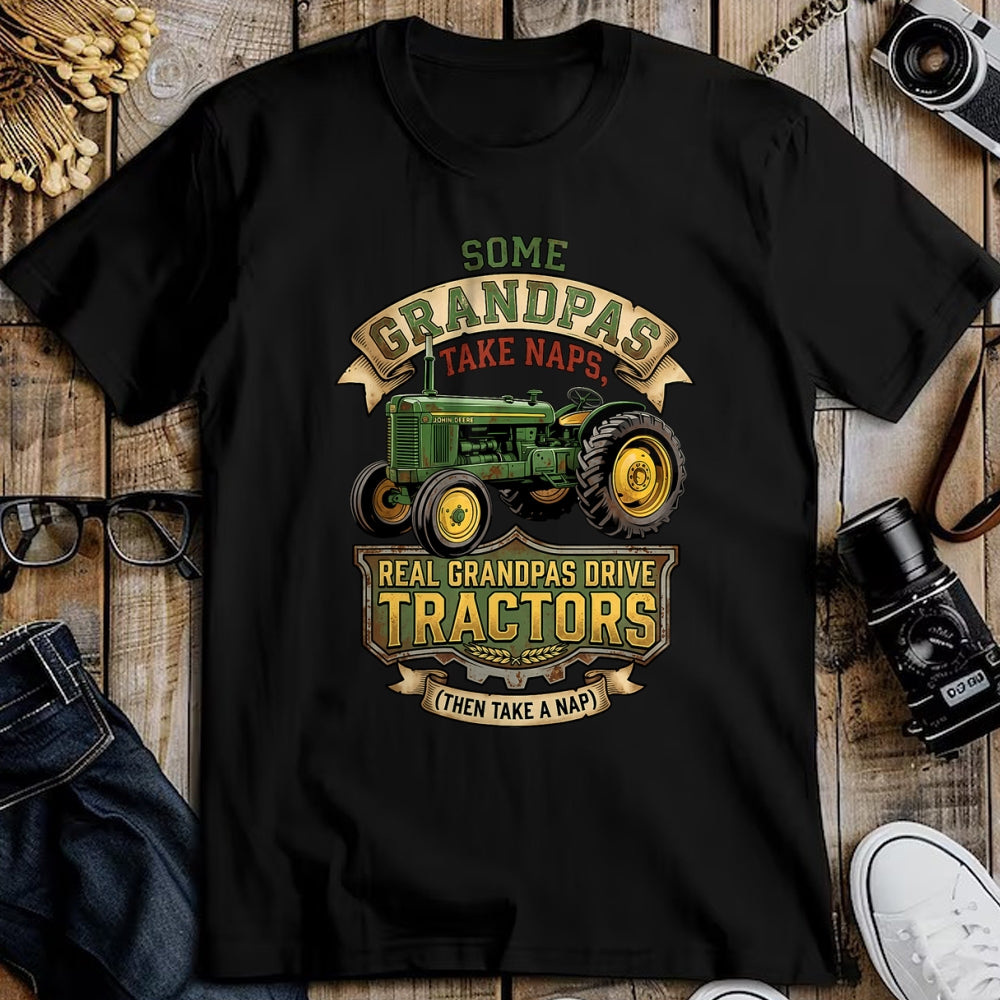 Best Farmer Life Shirt, Funny Farmer UnisexT-Shirt/Hoodie/Sweatshirt HLT00 - Farmer Some Grandpas Take Naps Cool Grandpas Drive Tractor T-Shirt (2)