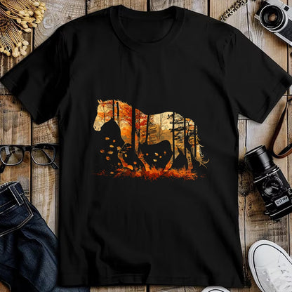 Best Horse Lover Shirt , Funny Horse UnisexT-Shirt/Hoodie/Sweatshirt HLT00 - Cute Horse Lover Autumn Leaves Pony Animal Wildlife T-Shirt