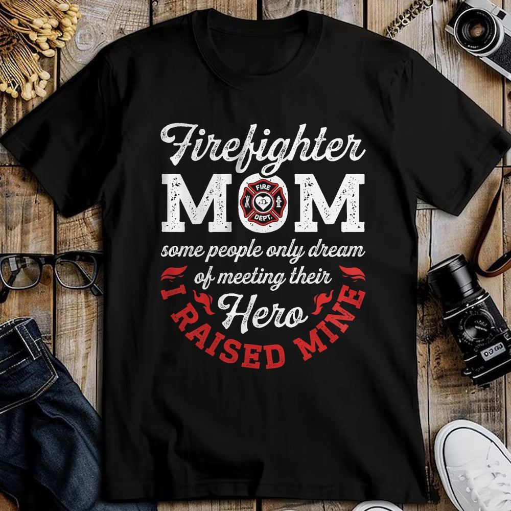 Gift for Mom Shirt, Funny Mom Unisex T-Shirt/Hoodie/Sweatshirt HLT00 - Firefighter Mom Firewoman Proud Moms Mother_s Day Vintage T-Shirt