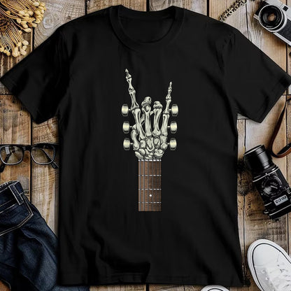 Guitar Lover Shirt, Funny Guitar UnisexT-Shirt/Hoodie/Sweatshirt HLT00 - Rock On Skeleton Hand Guitar Gifts Men Graphic Tee Rock Band T-Shirt