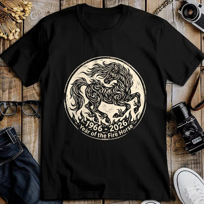 Best Horse Lover Shirt , Funny Horse UnisexT-Shirt/Hoodie/Sweatshirt HLT00 -  1966 2026 Year of The Fire Horse Chinese Zodiac 1966 Vintage T-Shirt, Men, Black, 3X-Large