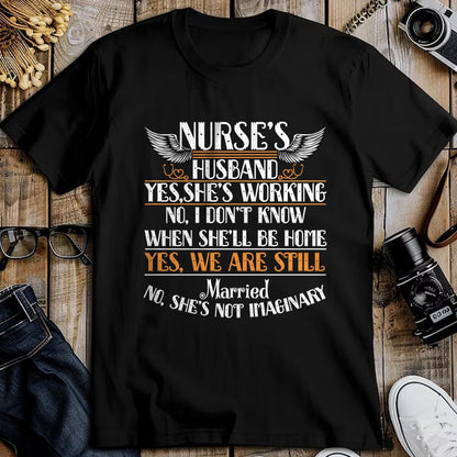 Funny Nurse Shirt, Nurse Unisex T-Shirt/Hoodie/Sweatshirt HLT00 - I Am A Nurse's Husband T Shirt, Nurse Wife T Shirt Long Sleeve T-Shirt