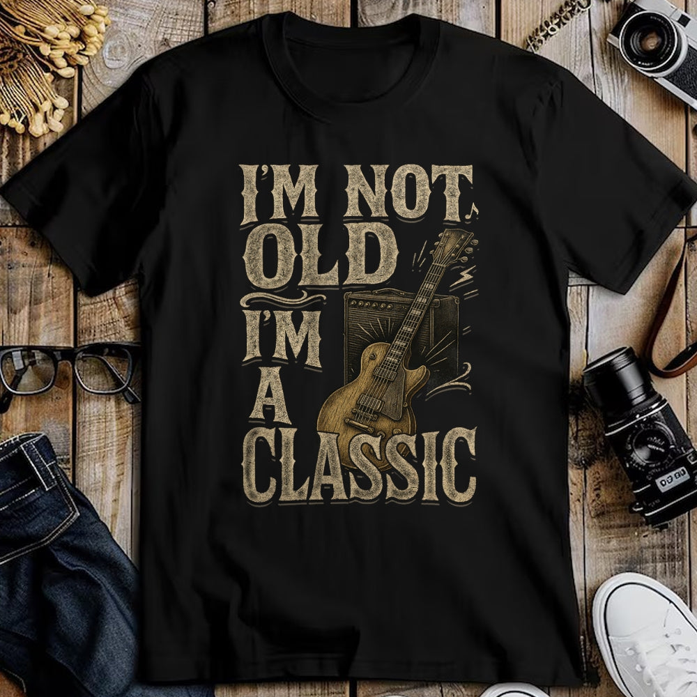 Guitar Lover Shirt, Funny Guitar UnisexT-Shirt/Hoodie/Sweatshirt HLT00 - I’m Not Old I’m A Classic Shirt Vintage Guitar Music Lover T-Shirt