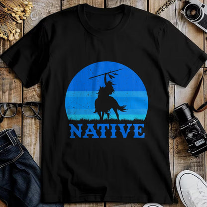 Native American T-Shirts, Vintage Native American Unisex T-Shirt/Hoodie/Sweatshirt HLT00 - Northwest Native American Knight Pride Mountain Warrior (1)
