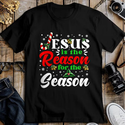 Christian Tee, Christian Faith Unisex T-Shirt/Hoodie/Sweatshirt HLT00 - Jesus Is The Reason For The Season Christmas X Mas Christian T-Shirt