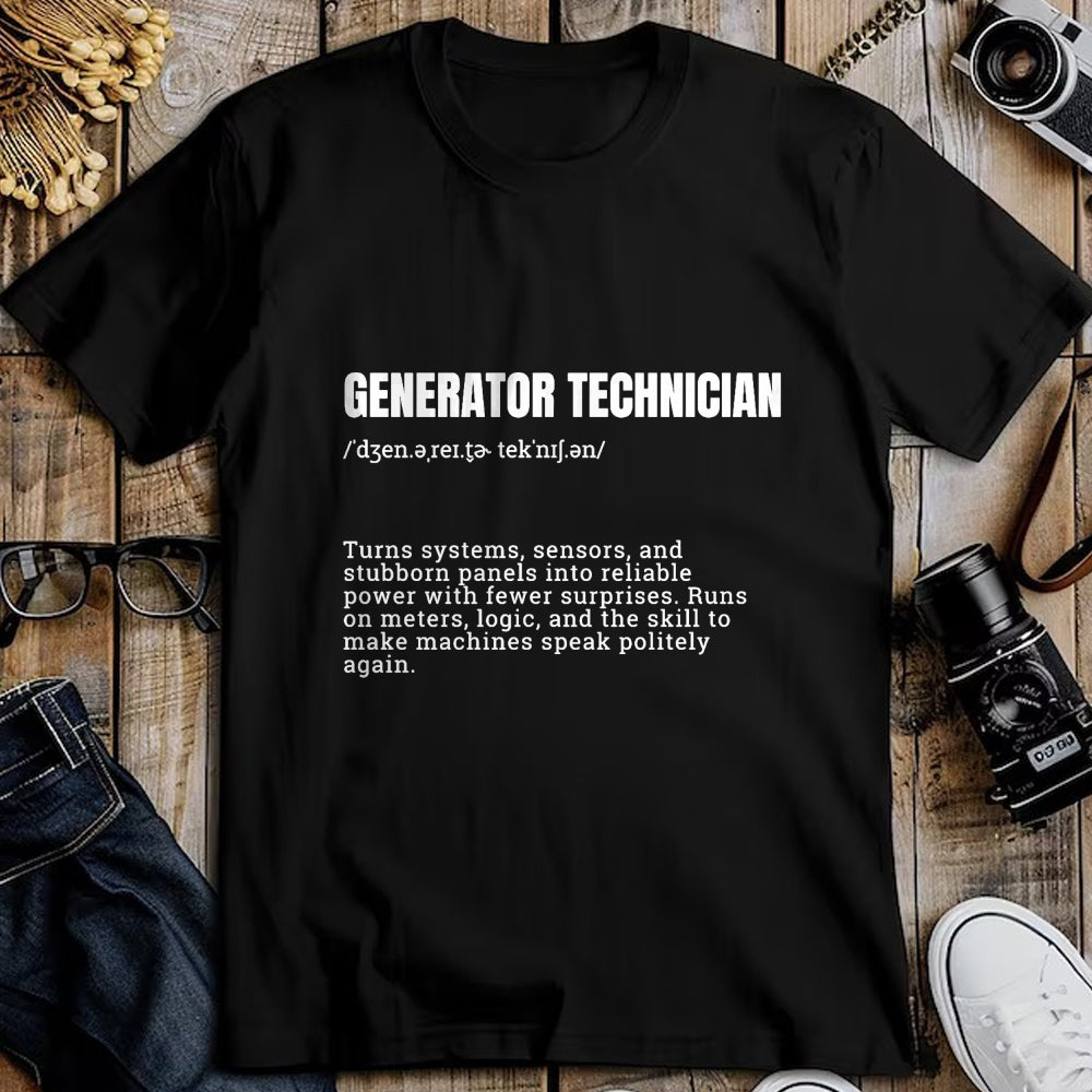 Best Mechanic Life Shirt, Funny Mechanic UnisexT-Shirt/Hoodie/Sweatshirt HLT00 - Generator Technician Definition Funny Job Mechanic Premium Tri-Blend T-Shirt