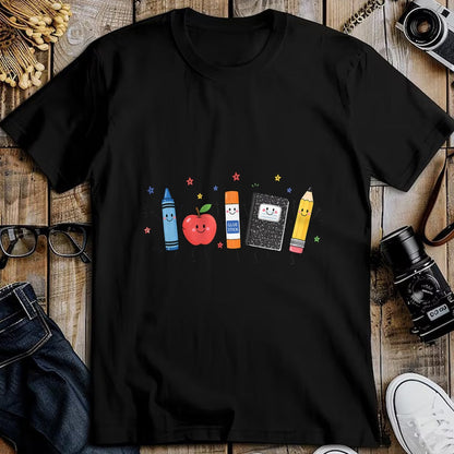 Best Student Shirt, Funny Back To School UnisexT-Shirt/Hoodie/Sweatshirt HLT00 - Funny Teacher Back to School Crayon Apple Pencil Notebook T-Shirt