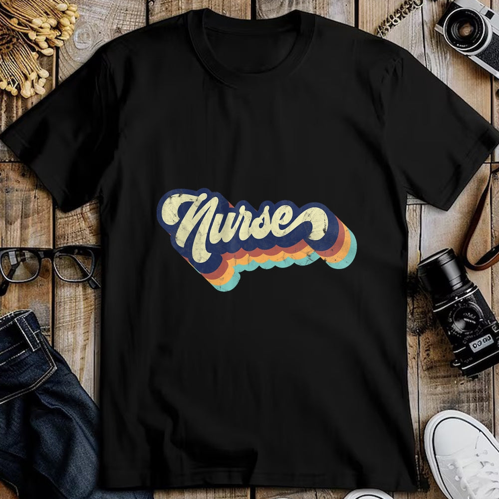 Funny Nurse Shirt, Nurse Unisex T-Shirt/Hoodie/Sweatshirt HLT00 - Retro Nurse Woman Wears a Nursing Tee on Nurse's Day T-Shirt