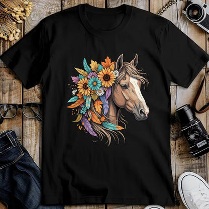 Best Horse Lover Shirt , Funny Horse UnisexT-Shirt/Hoodie/Sweatshirt HLT00 - Floral Wild Horse Country Horse Riding Women Girls T-Shirt