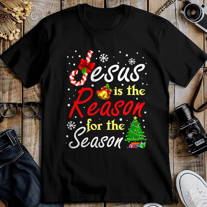 Christian Tee, Christian Faith Unisex T-Shirt/Hoodie/Sweatshirt HLT00 - Christian Jesus The Reason Christmas Stocking Stuffer Gifts T-Shirt