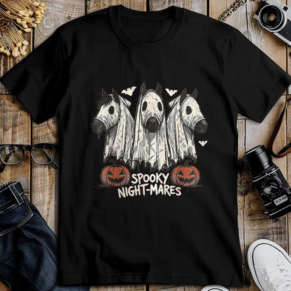 Best Horse Lover Shirt , Funny Horse UnisexT-Shirt/Hoodie/Sweatshirt HLT00 - Spooky Night-Mares Halloween Horse Ghost Funny Spooky Season T-Shirt, Women, Dark Heather Grey, Larg