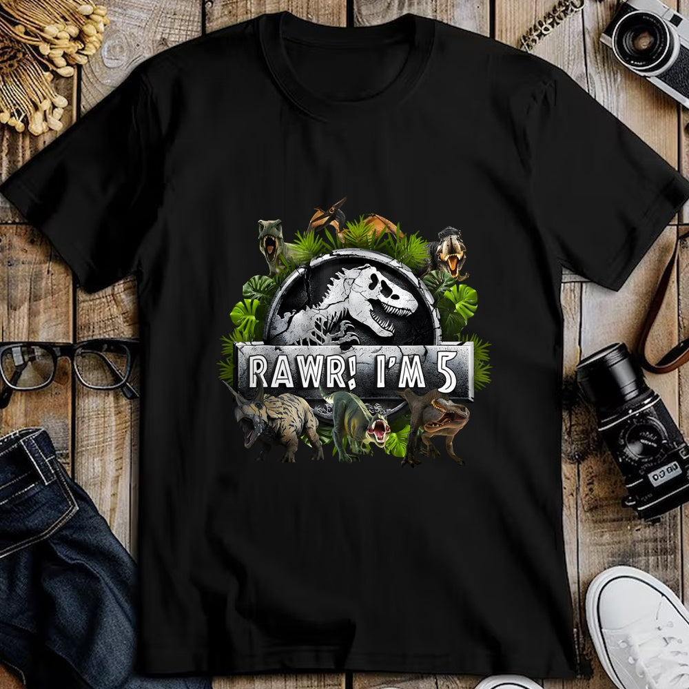Best Dinosaur Lover Shirt, Funny Dinosaur UnisexT-Shirt/Hoodie/Sweatshirt HLT00 - Rawr I_m 5 5th Birthday T Rex Dinosaur Funny Party Boys Kids T-Shirt