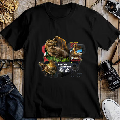 Best Dinosaur Lover Shirt, Funny Dinosaur UnisexT-Shirt/Hoodie/Sweatshirt HLT00 - Jurassic World Rebirth Spinosaurus Defend Territory T-Shirt