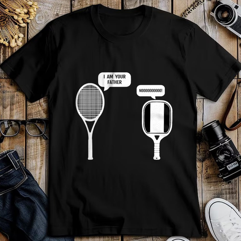 Funny Pickleball Shirt, Pickleball Lover Unisex T-Shirt/Hoodie/Sweatshirt HLT00 - I Am Your Father Funny Pickleball Tennis Racket T-Shirt