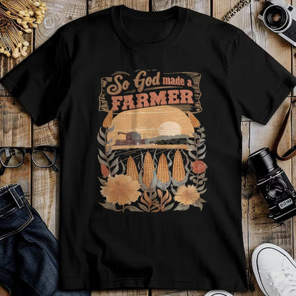 Best Farmer Life Shirt, Funny Farmer UnisexT-Shirt/Hoodie/Sweatshirt HLT00 - So God Made a Farmer Boho Flower Christian Aesthetic Summer T-Shirt