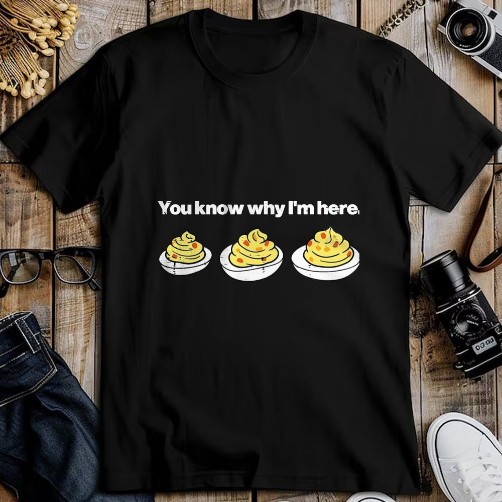 Best Thanksgiving Family Shirt , Funny Thanksgiving UnisexT-Shirt/Hoodie/Sweatshirt HLT00 - Deviled Eggs You Know Why Im Here Thanksgiving Men Women Kid T-Shirt, Men, Black, 3X-Large