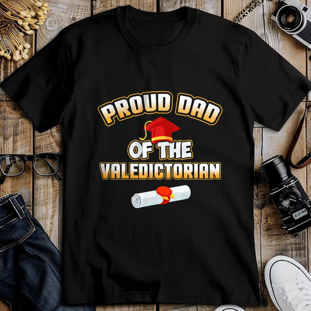 Gift for Dad Shirt, Funny Dad Unisex T-Shirt/Hoodie/Sweatshirt HLT00 – Dad Of Valedictorian 2019 School Graduation Proud Father T-Shirt