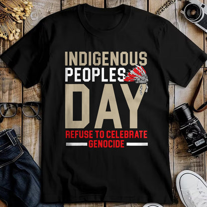 Native American T-Shirts, Vintage Native American Unisex T-Shirt/Hoodie/Sweatshirt HLT00 - Indigenous Peoples Day Refuse To Celebrate Genocide