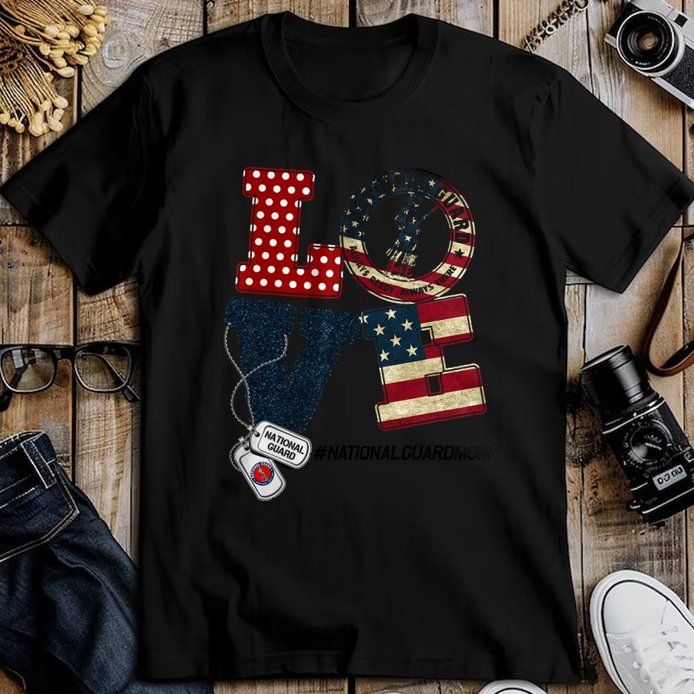 Gift for Mom Shirt, Funny Mom Unisex T-Shirt/Hoodie/Sweatshirt HLT00 - Love National Guard Mom Graduation Proud National Guard Mom T-Shirt
