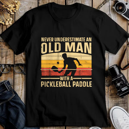 Funny Pickleball Shirt, Pickleball Lover Unisex T-Shirt/Hoodie/Sweatshirt HLT00 - Cool Pickleball Art for Men Grandpa Paddle Pickleball Player T-Shirt, Men, Black, 3X-Large