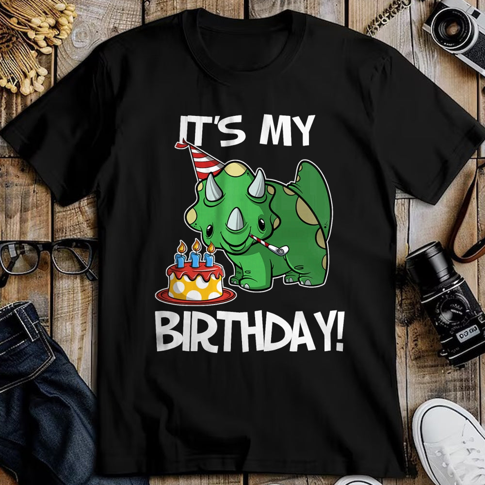Best Dinosaur Lover Shirt, Funny Dinosaur UnisexT-Shirt/Hoodie/Sweatshirt HLT00 - OKAI Birthday Tees Unisex-Kids Triceratops Dinosaur Birthday T-Shirt, Black, Small