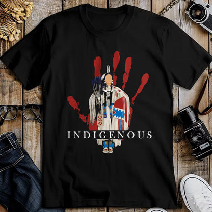Native American T-Shirts, Vintage Native American Unisex T-Shirt/Hoodie/Sweatshirt HLT00 - Native American Indigenous Red Hand Indian Blood Themed (1)