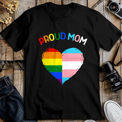 Gift for Mom Shirt, Funny Mom Unisex T-Shirt/Hoodie/Sweatshirt HLT00 - Proud Ally LGBTQ Transgender Proud Mom  Proud Trans Mom T-Shirt