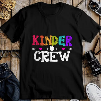 Best Teacher Shirt, Funny Teacher UnisexT-Shirt/Hoodie/Sweatshirt HLT00 - Kinder Crew Funny Kindergarten Teacher 1st Day of School T-Shirt
