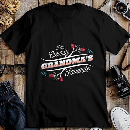Best Grandma Shirt, Proud Grandma Unisex T-Shirt/Hoodie/Sweatshirt HLT00 - I'm Clearly Grandma's Favorite Granddaughter Grandma, T-Shirt (1)