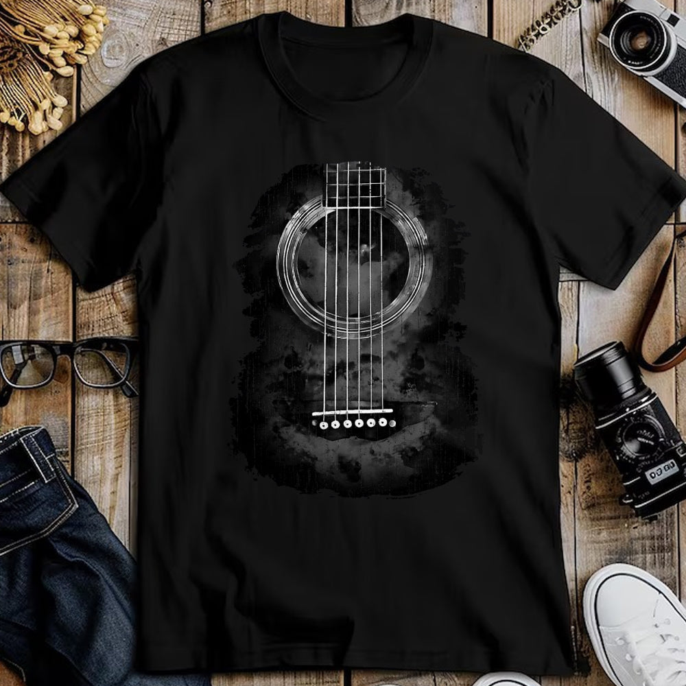 Guitar Lover Shirt, Funny Guitar UnisexT-Shirt/Hoodie/Sweatshirt HLT00 - Distressed Acoustic Guitar Vintage Rock & Roll Music Lover T-Shirt, Men, Black, 3X-Large