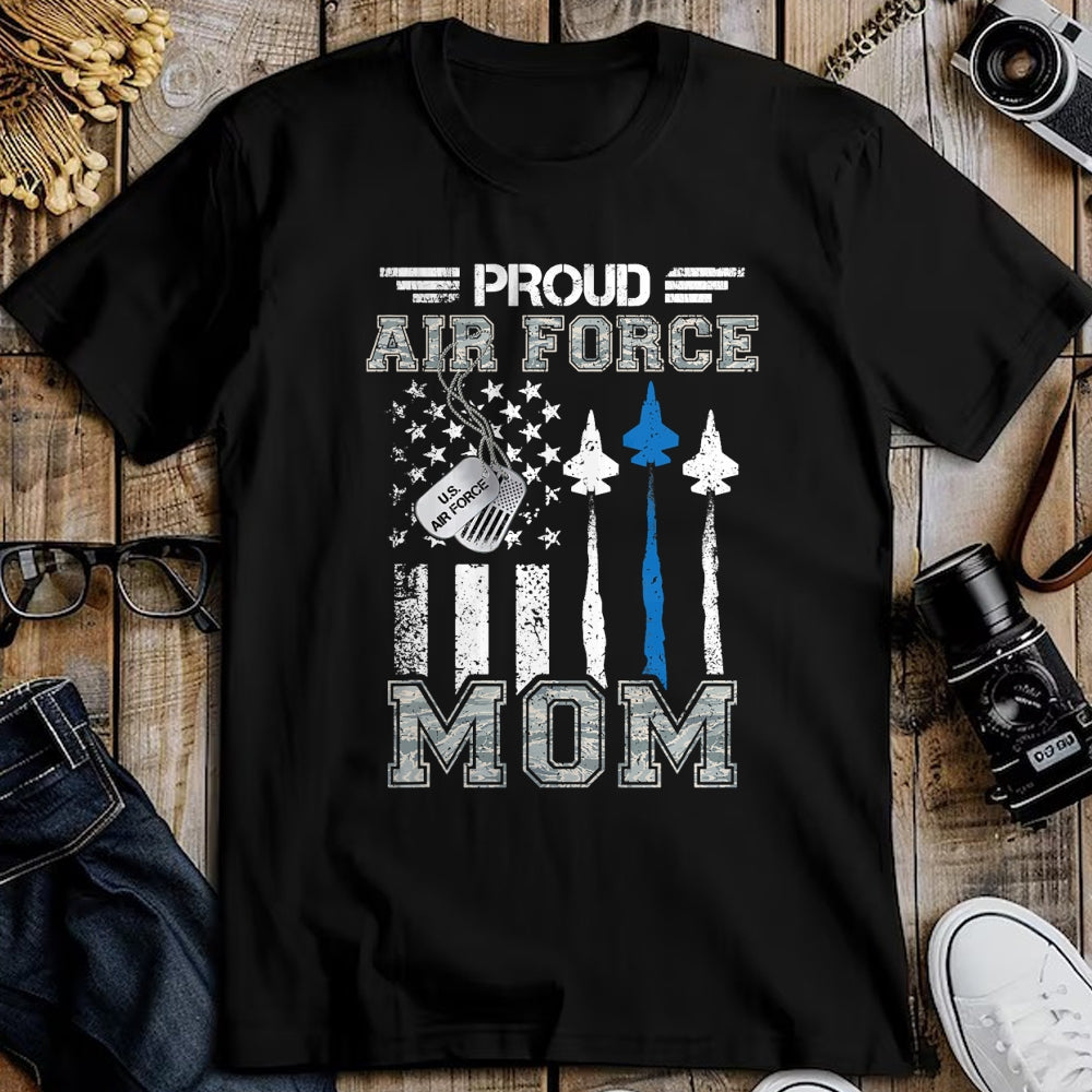 Gift for Mom Shirt, Funny Mom Unisex T-Shirt/Hoodie/Sweatshirt HLT00 - Proud Air Force Mom US Air Force Graduation Mom Gifts T-Shirt