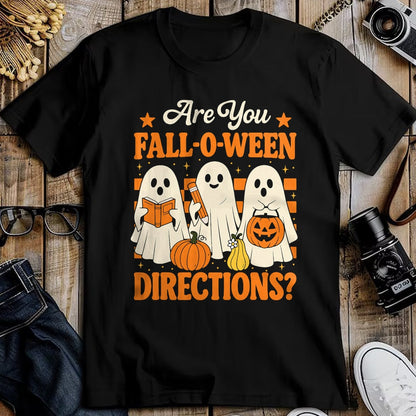Best Teacher Shirt, Funny Teacher UnisexT-Shirt/Hoodie/Sweatshirt HLT00 - are You Fall O Ween Directions Funny Teacher Ghost Halloween T-Shirt