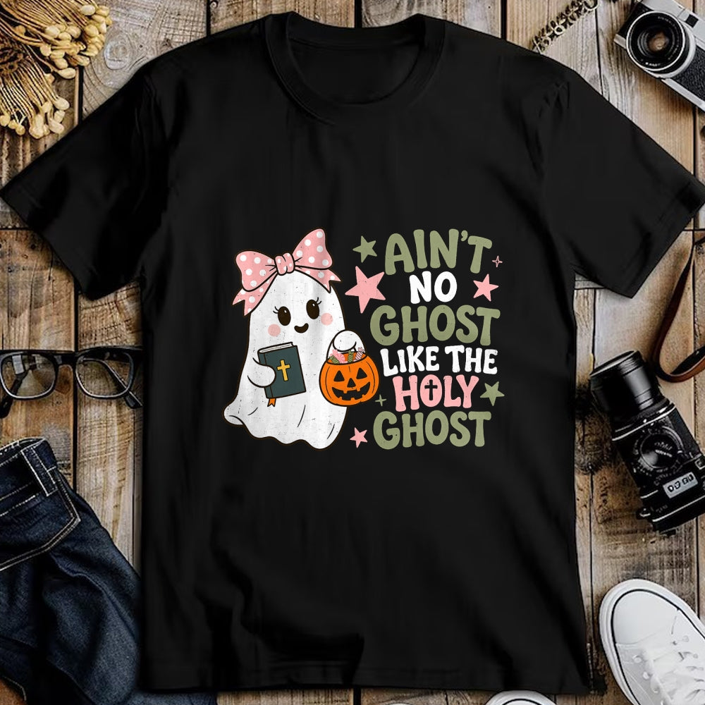 Best Teacher Shirt, Funny Teacher UnisexT-Shirt/Hoodie/Sweatshirt HLT00 - Ain't No Ghost Like The Holy Ghost Spooky Teacher Halloween T-Shirt