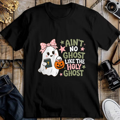 Best Teacher Shirt, Funny Teacher UnisexT-Shirt/Hoodie/Sweatshirt HLT00 - Ain't No Ghost Like The Holy Ghost Spooky Teacher Halloween T-Shirt