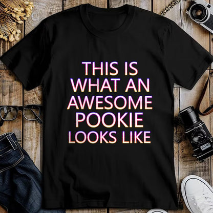 Best Wife Shirt, Wife and Husband Unisex T-Shirt/Hoodie/Sweatshirt HLT00 - Awesome Pookie White Letters Cute Husband Wife Funny Couple T-Shirt