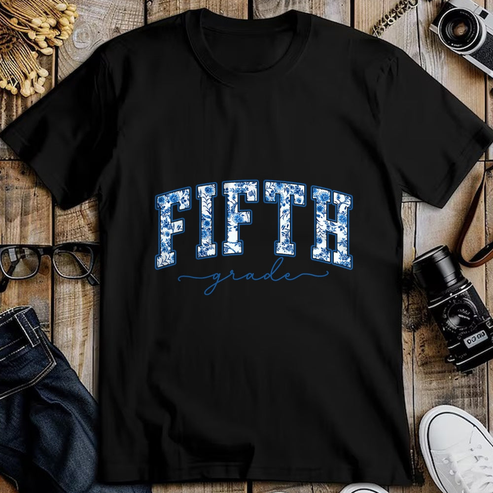 Best Student Shirt, Funny Back To School UnisexT-Shirt/Hoodie/Sweatshirt HLT00 - Fifth Grade Toile De Jouy Back to School Teachers Kids T-Shirt