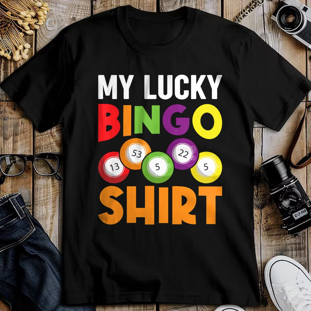 Gift for Mom Shirt, Funny Mom Unisex T-Shirt/Hoodie/Sweatshirt HLT00 - My Lucky Bingo Shirt Funny Bingo Player Caller Womens Mom Long Sleeve T-Shirt