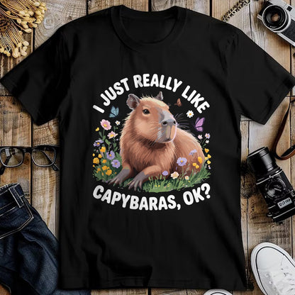 Cute Capybara Shirt, Funny Capybara Unisex T-Shirt/Hoodie/Sweatshirt HLT00 - Funny Capybara Art for Men Women Kids Capy Rodent Capybara T-Shirt