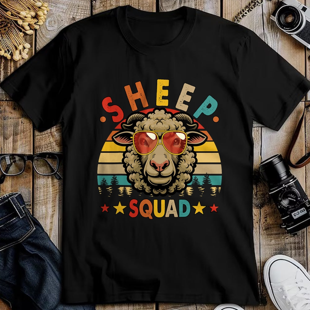 Best Farmer Life Shirt, Funny Farmer UnisexT-Shirt/Hoodie/Sweatshirt HLT00 - Vintage Retro Sheep Funny Squad Farmer Sheep Sunglasses T-Shirt