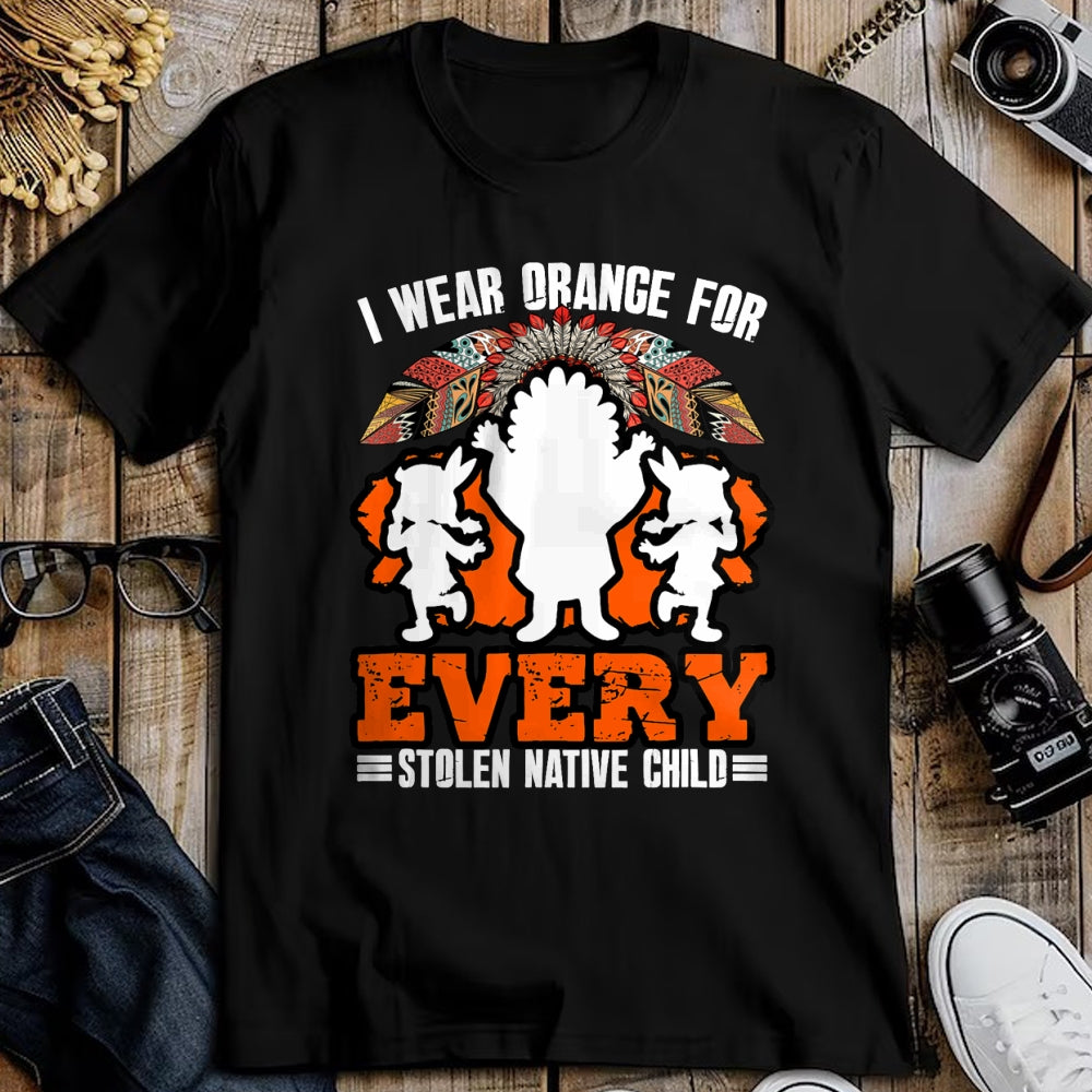 Native American T-Shirts, Vintage Native American Unisex T-Shirt/Hoodie/Sweatshirt HLT00 - Indian Pride Native American Wear Orange For Native Child